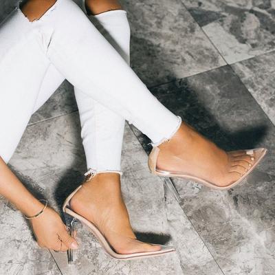 Cape Robbin Glassdoll Clear Stiletto High Heels