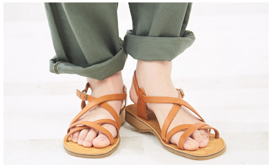 Leather Strappy Summer Sandal