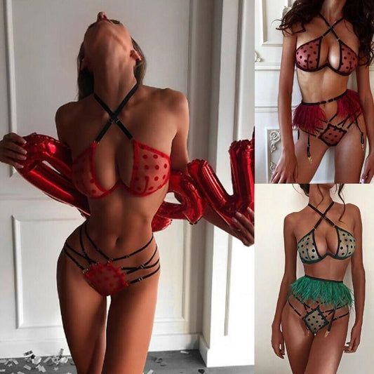 Sexy Lace Halter Set!