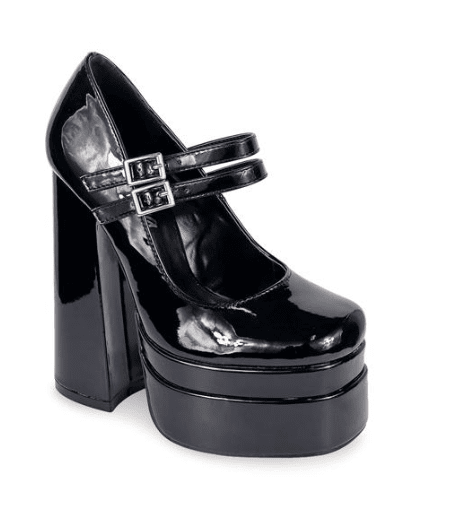 Double Platform Mary Jane Pumps Ari-7 by LIiana