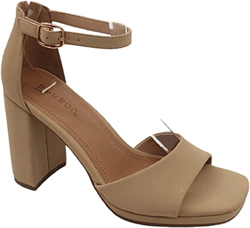 Party Dress Open Toe Heels Defender-02 Bamboo